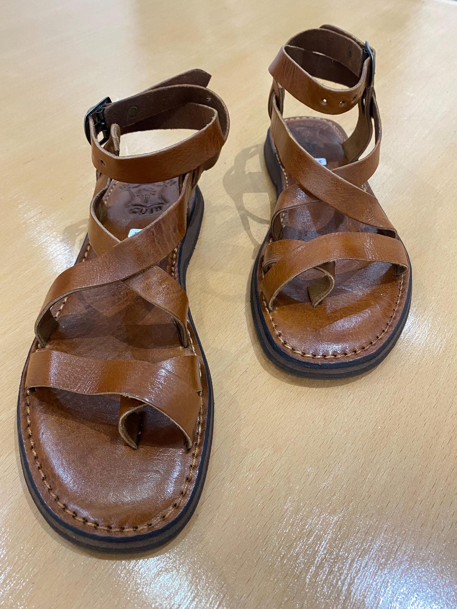 Handcrafted Moroccan Leather Sandals – Genuine Leather Women's Footwear