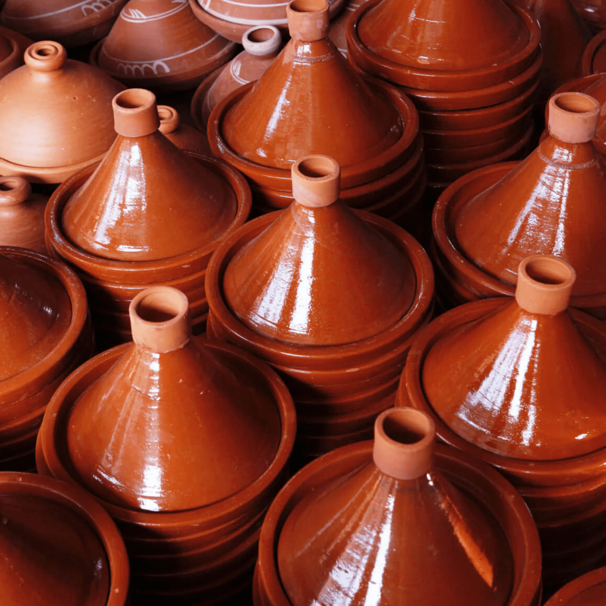 Safi Terracotta Tagine with Zellige Finish
