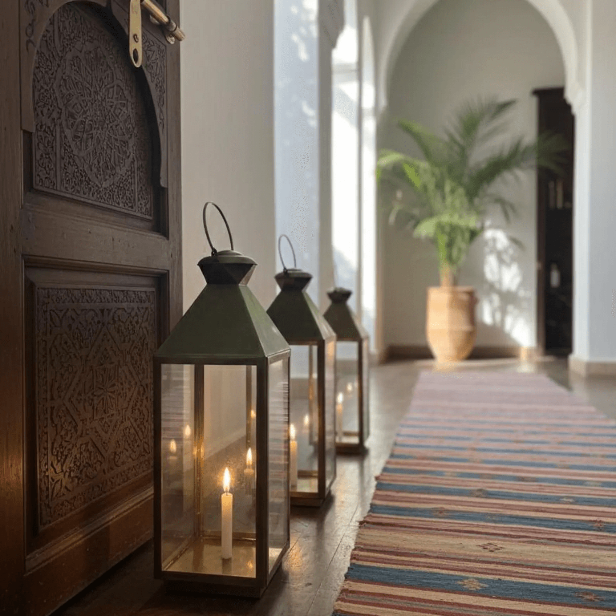 Marrakech Brass Shadow Lantern by EL hadj Ahmed