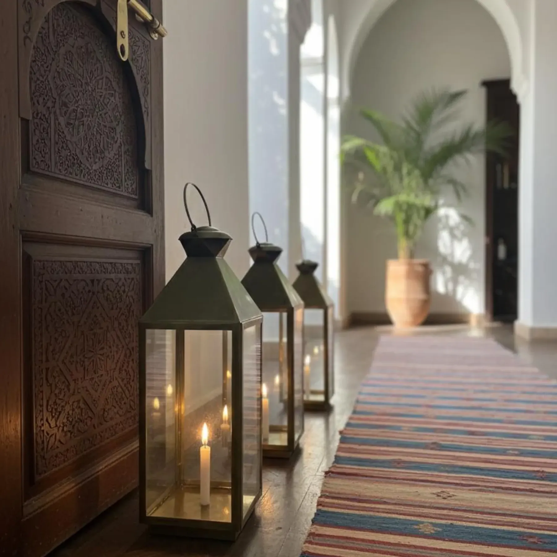 Marrakech Brass Shadow Lantern by EL hadj Ahmed