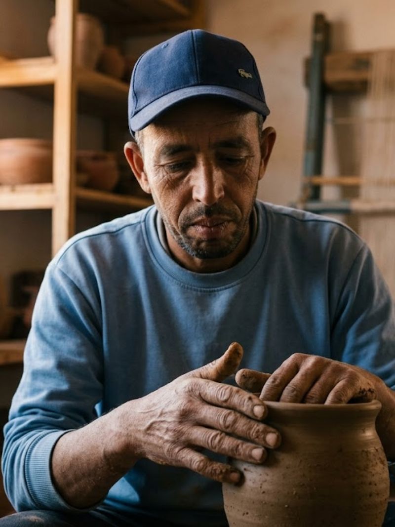 Abdelhak Az., brass artisan from Marrakesh